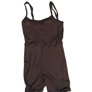 Ardene brown tight romper, size s